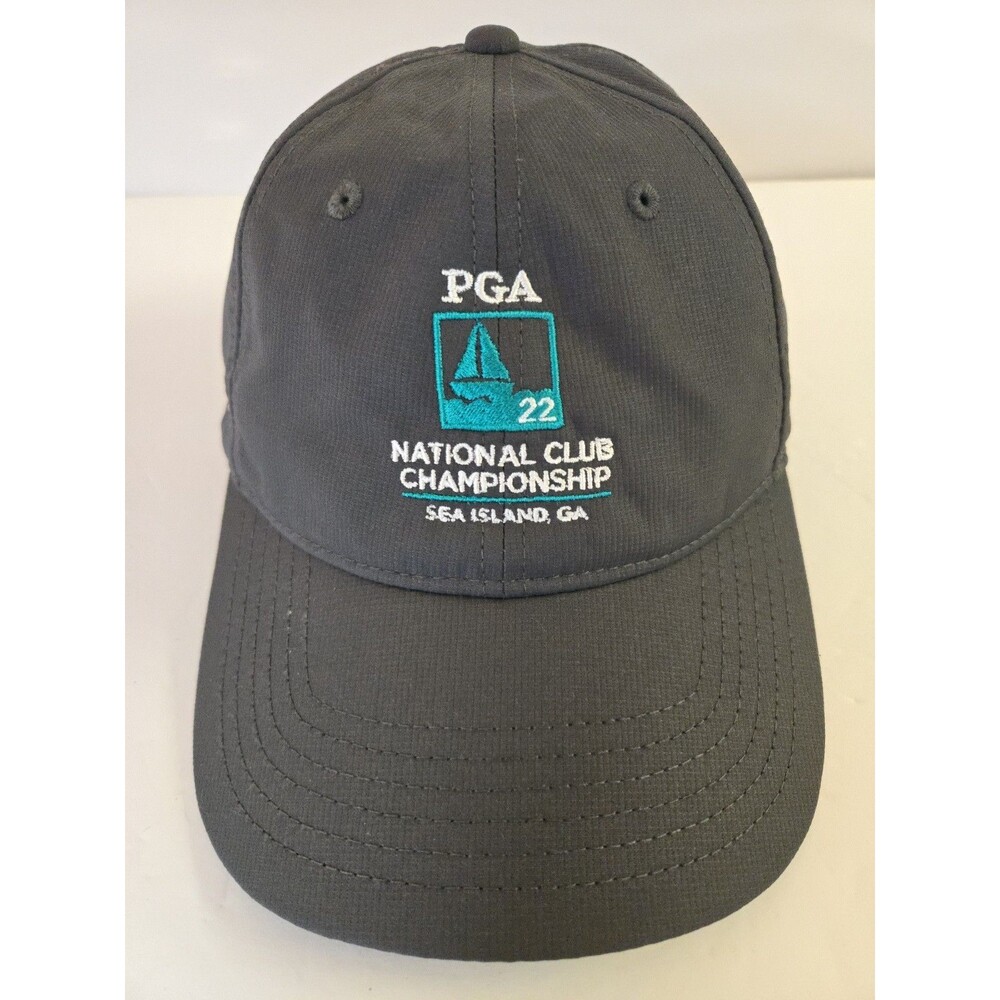 TaylorMade PGA National Club Championship 2022 Golf Hat Cap Sea Island GA Gray